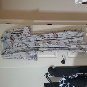 Blue Floral Maxi Dress Sweet Salt size 12